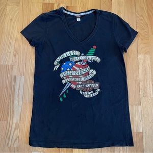Harley Davidson Dublin Irish Blood 2014 T-Shirt Size Medium